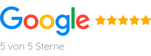 Unsere Webdesign Agentur hat 5 von 5 Sterne in der Bewertung bei Google