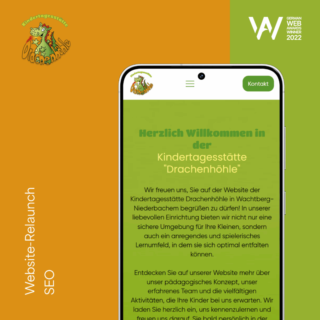Kindertagesstätte Niederbachem "Drachenhöhle" e. V. Webdesign