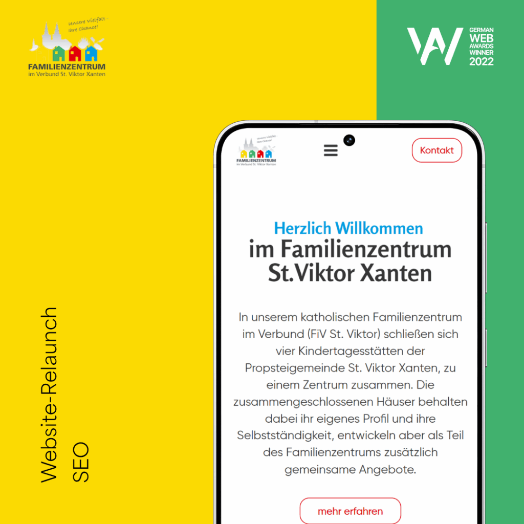Familienzentrum St.Xanten Webdesign