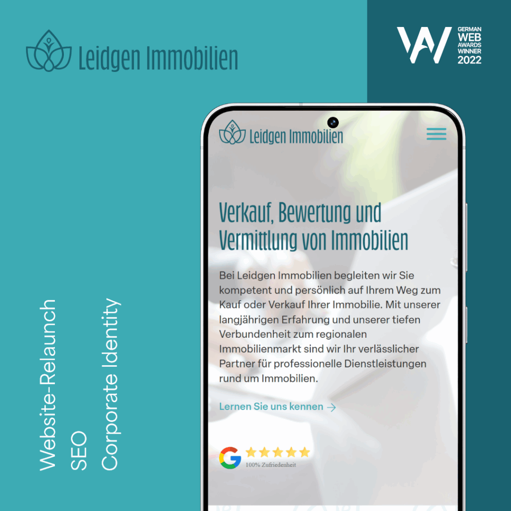 Leidgen Immobilien Webdesign