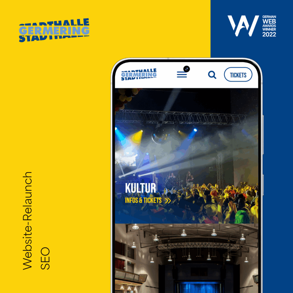Stadthalle Germering Webdesign