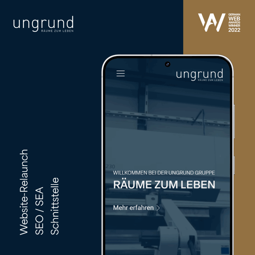 Ungrund Gruppe Webdesign