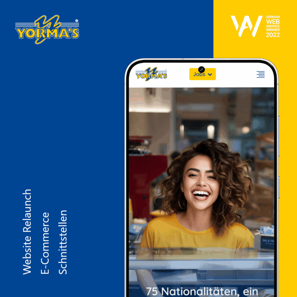 Yormas AG Webdesign Mockup