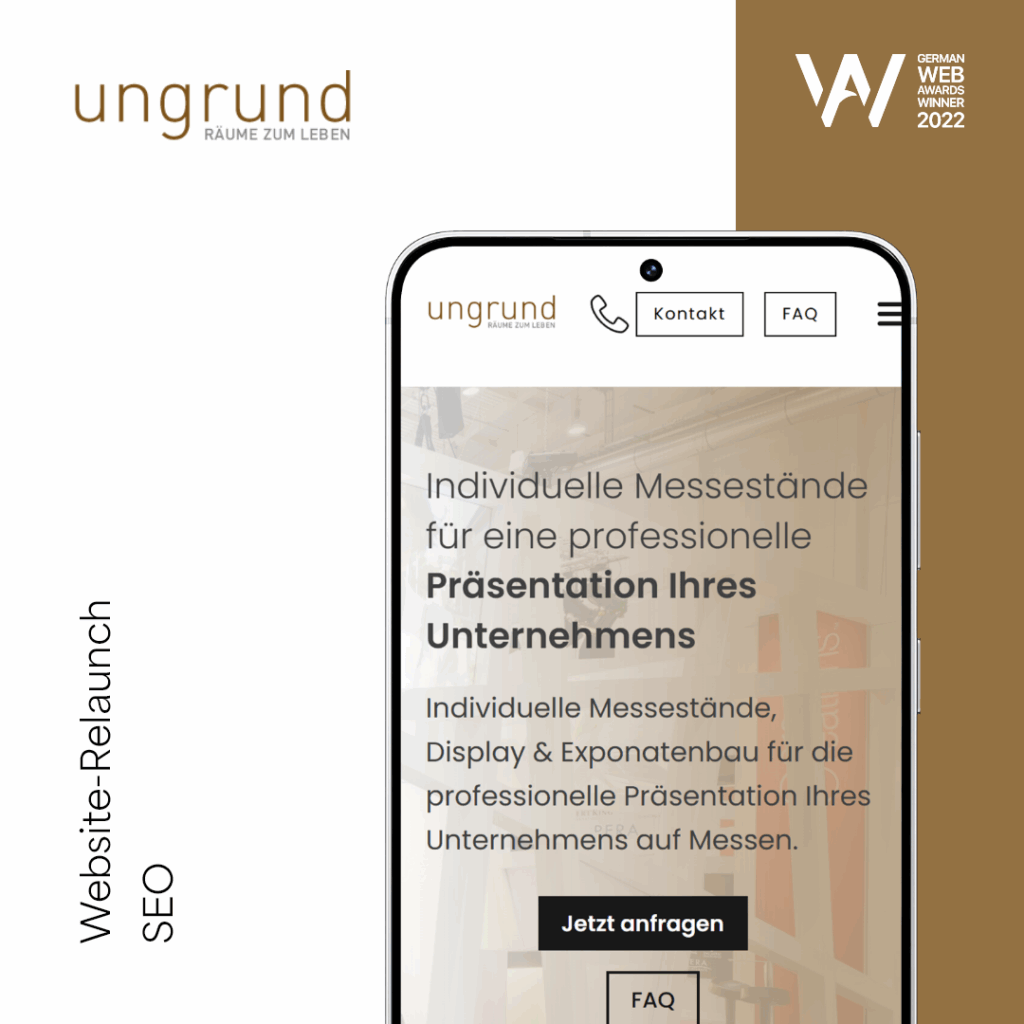 Ungrund Messebau Webdesing